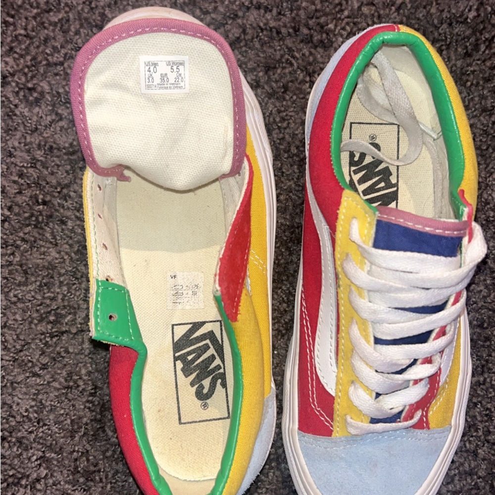Custom Vans Kids Colorful Sneakers